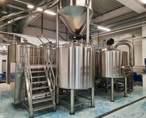 Sistema de elaboración de cerveza de 4 recipientes