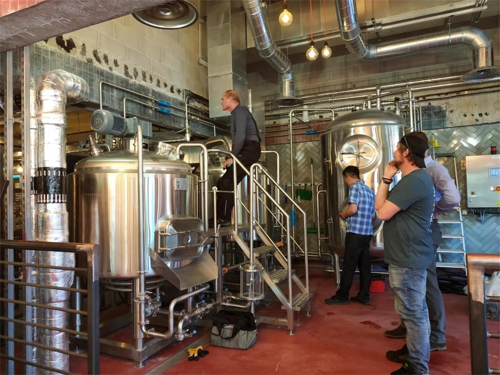 brewing equipment interior