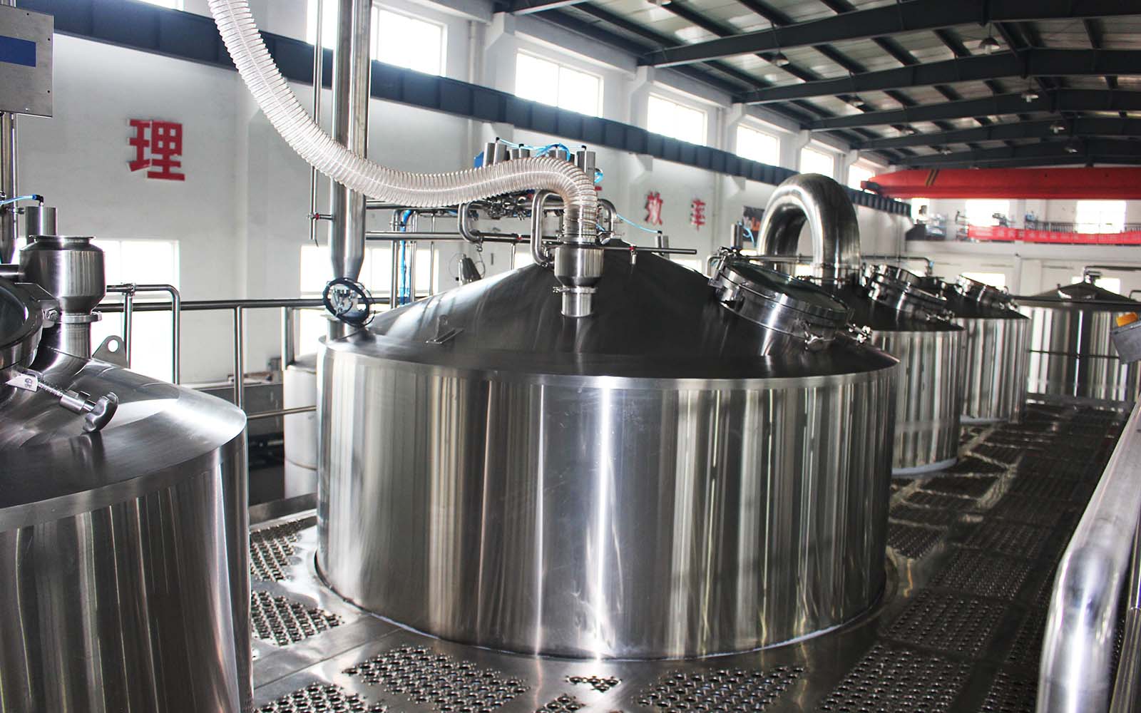 yolong brewhouse commissioning in workshop