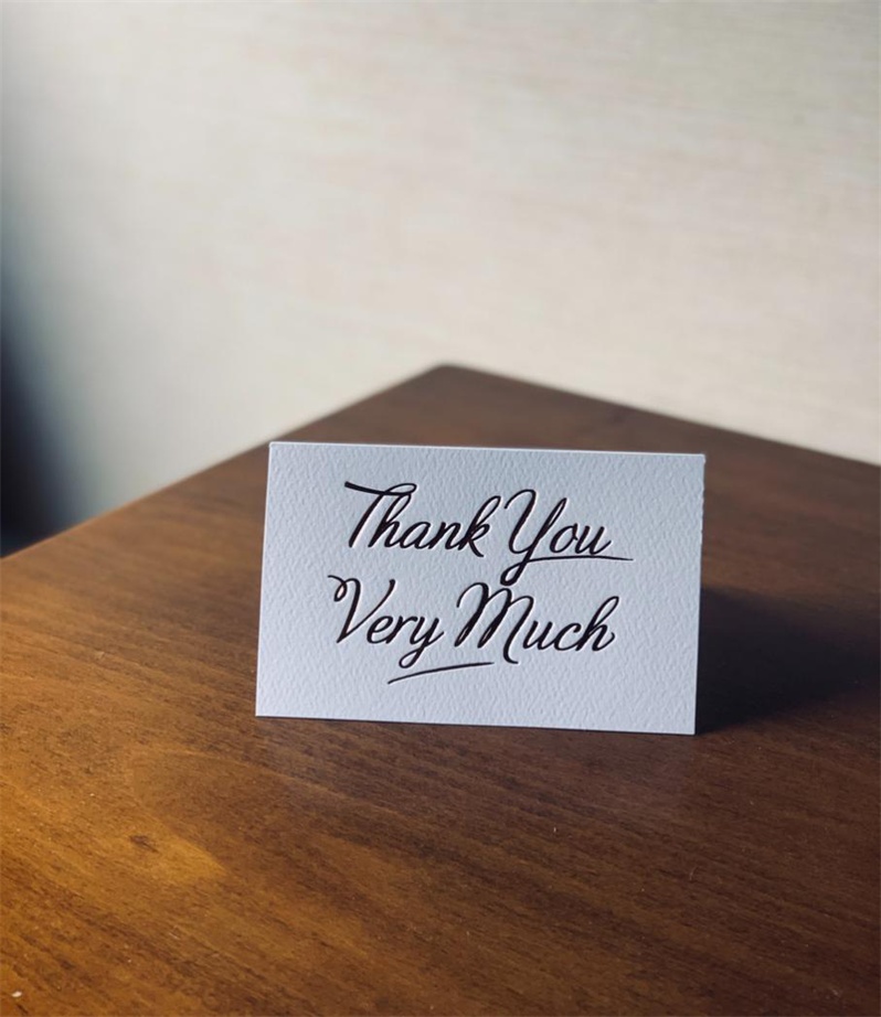 thank you note