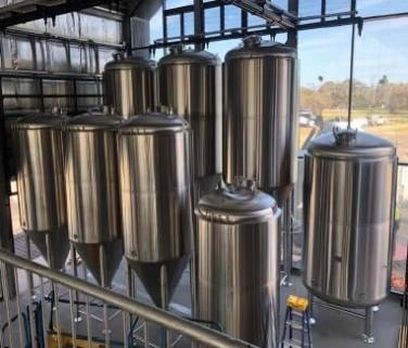 large fermentation tanks